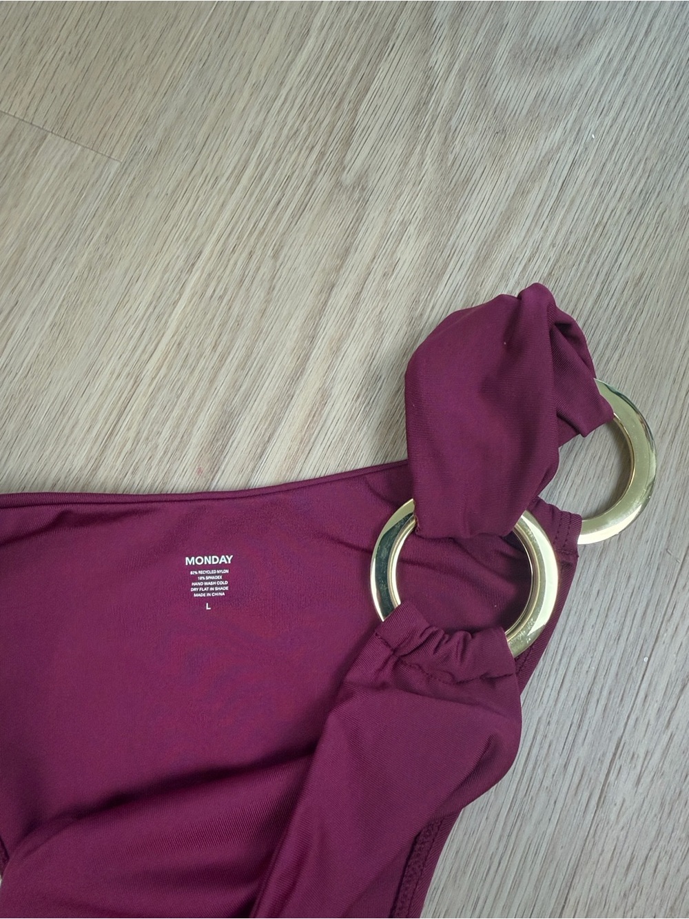 NWT Monday Swimwear Bronte Bikini Bottom in Fig L - Picture 3 of 4